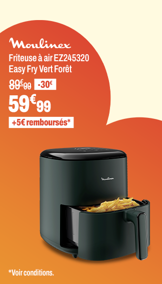 MOULINEX Friteuse à air EZ245320 Easy Fry Vert Forêt MOULINEX Friteuse à air EZ245320 Easy Fry Vert Forêt