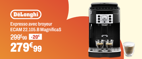 DE LONGHI Expresso avec broyeur ECAM 22.105.B MagnificaS DE LONGHI Expresso avec broyeur ECAM 22.105.B MagnificaS