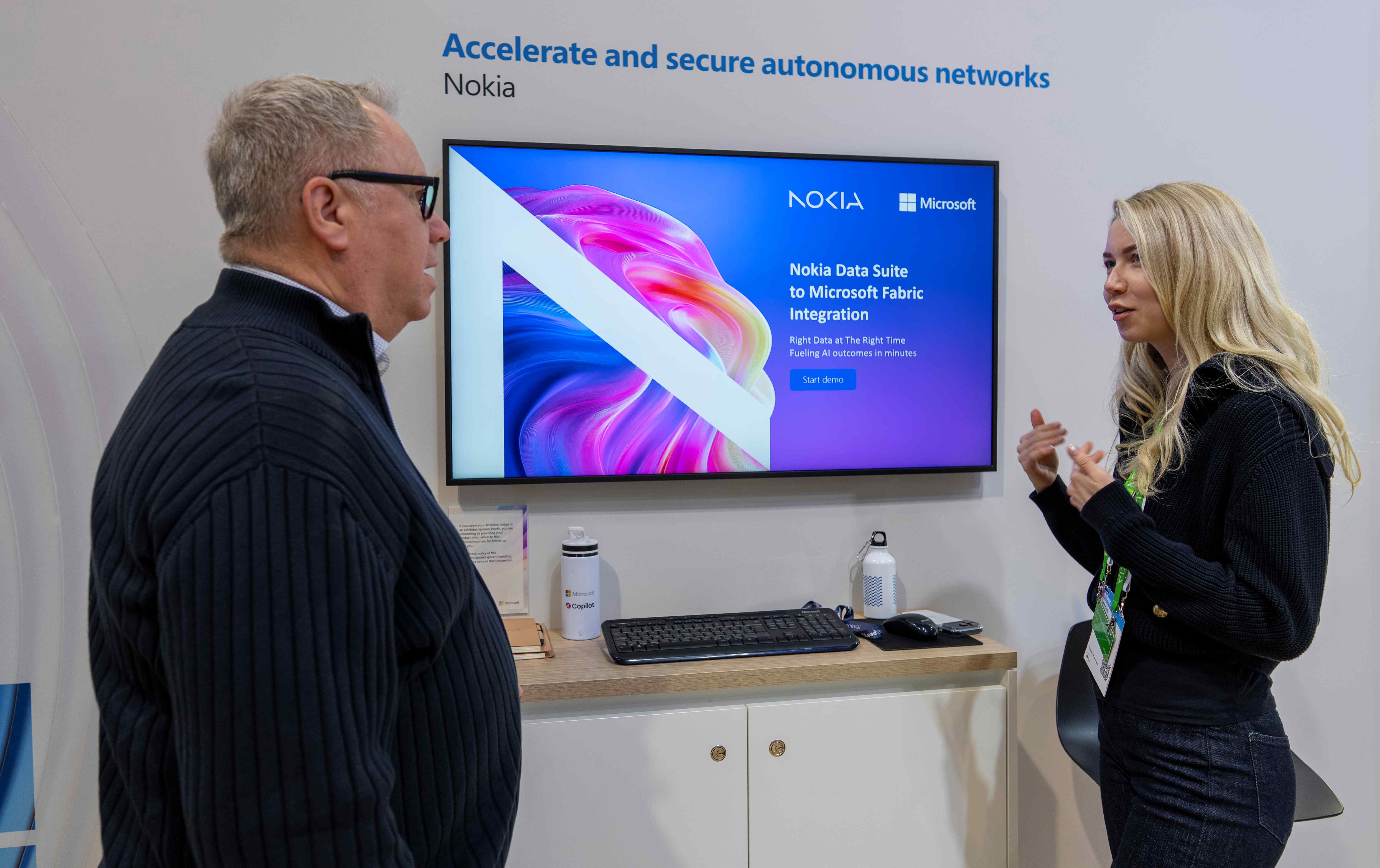 Nokia and Microsoft demonstration of accelerating and securing Autonomous Networks at MWC 2026 in Barcelona