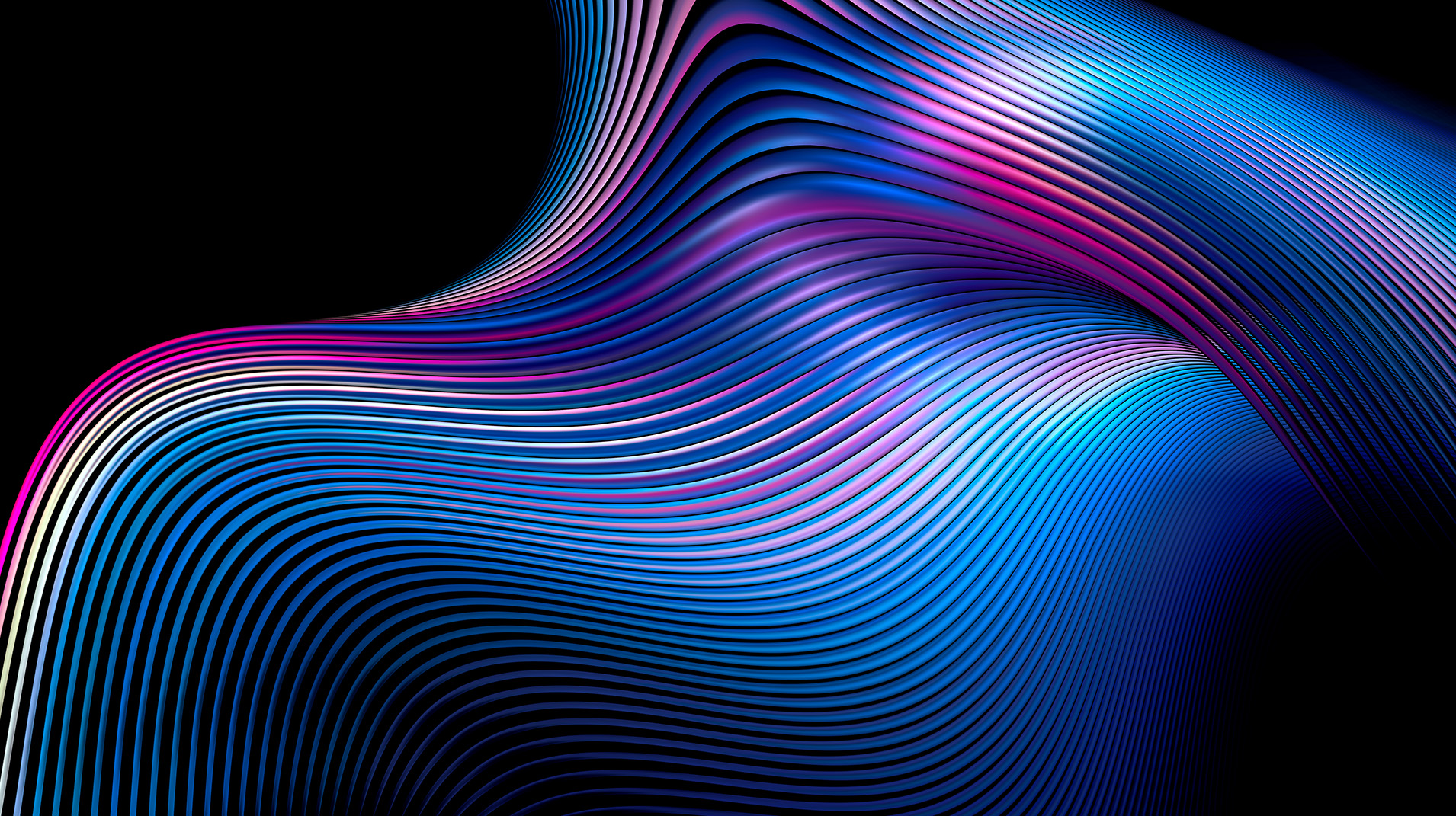 Abstract illustration of high‑capacity optical networking, showing interconnected fiber‑optic paths and data flows representing application‑optimized optical solutions for AI‑era networks.