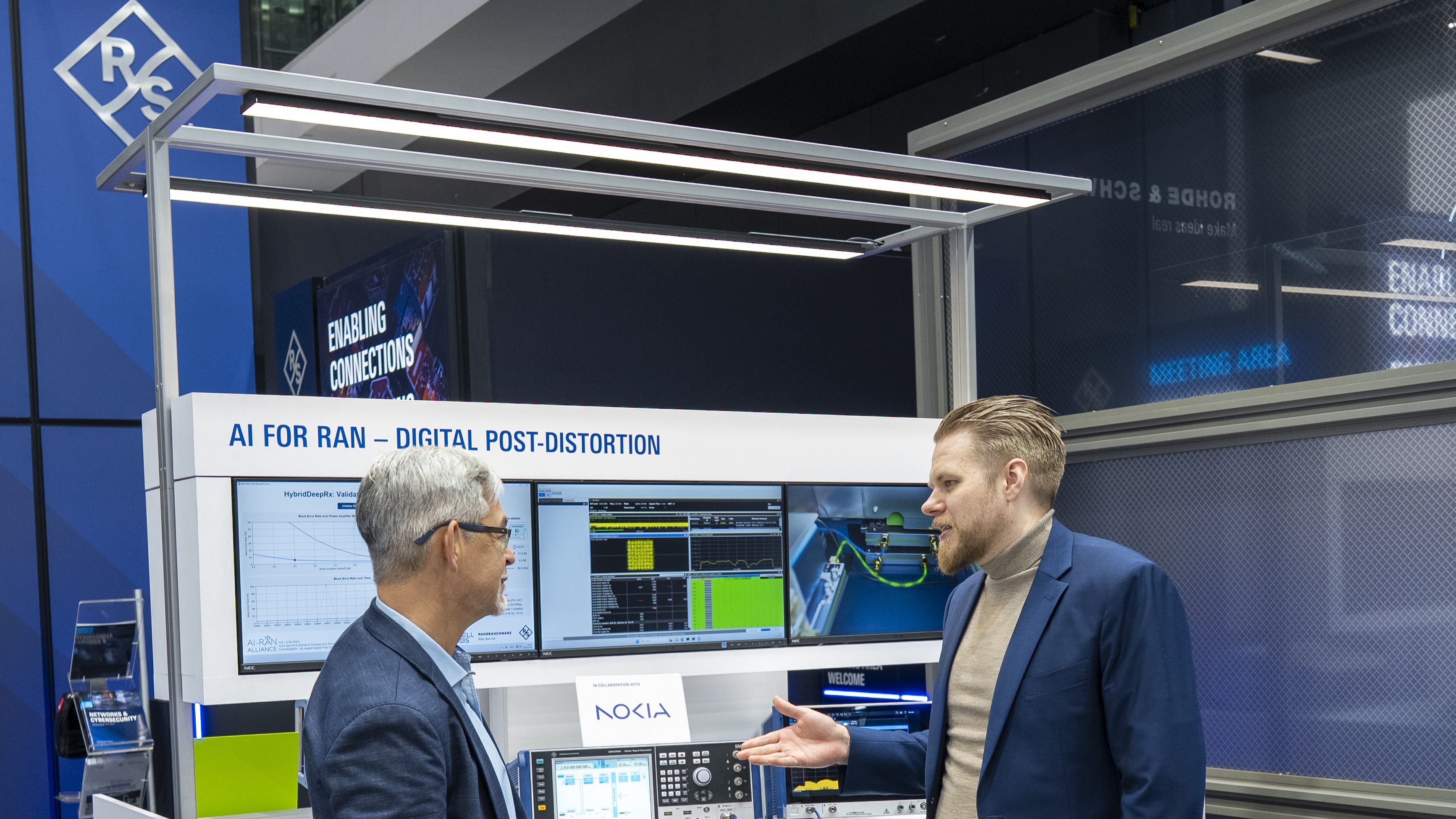 Nokia and Rohde & Schwarz demonstartion at MWC 2026 in Barcelona