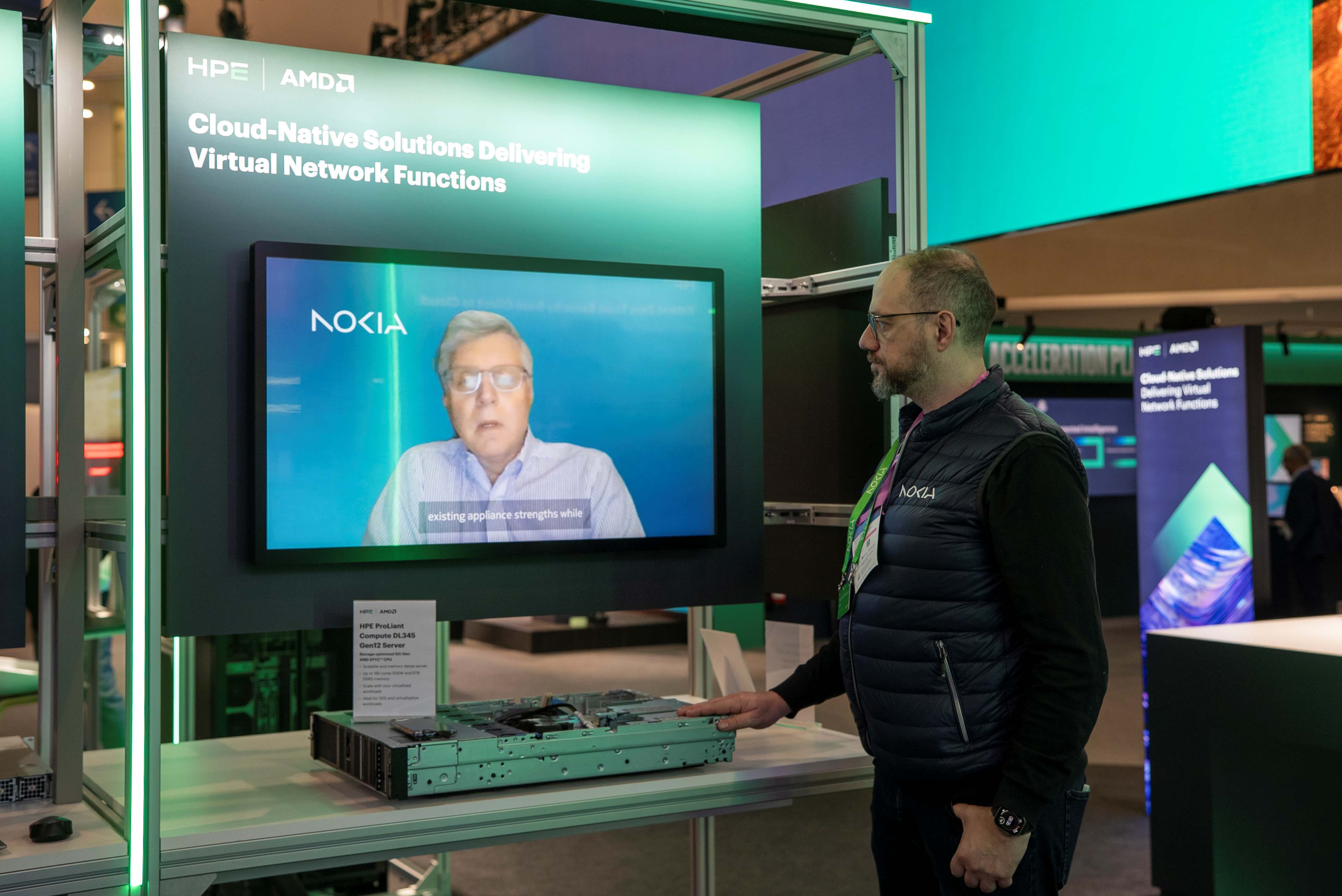 Nokia and HPE demonstration of Cloud-native Network Function at MWC 2026 in Barcelona