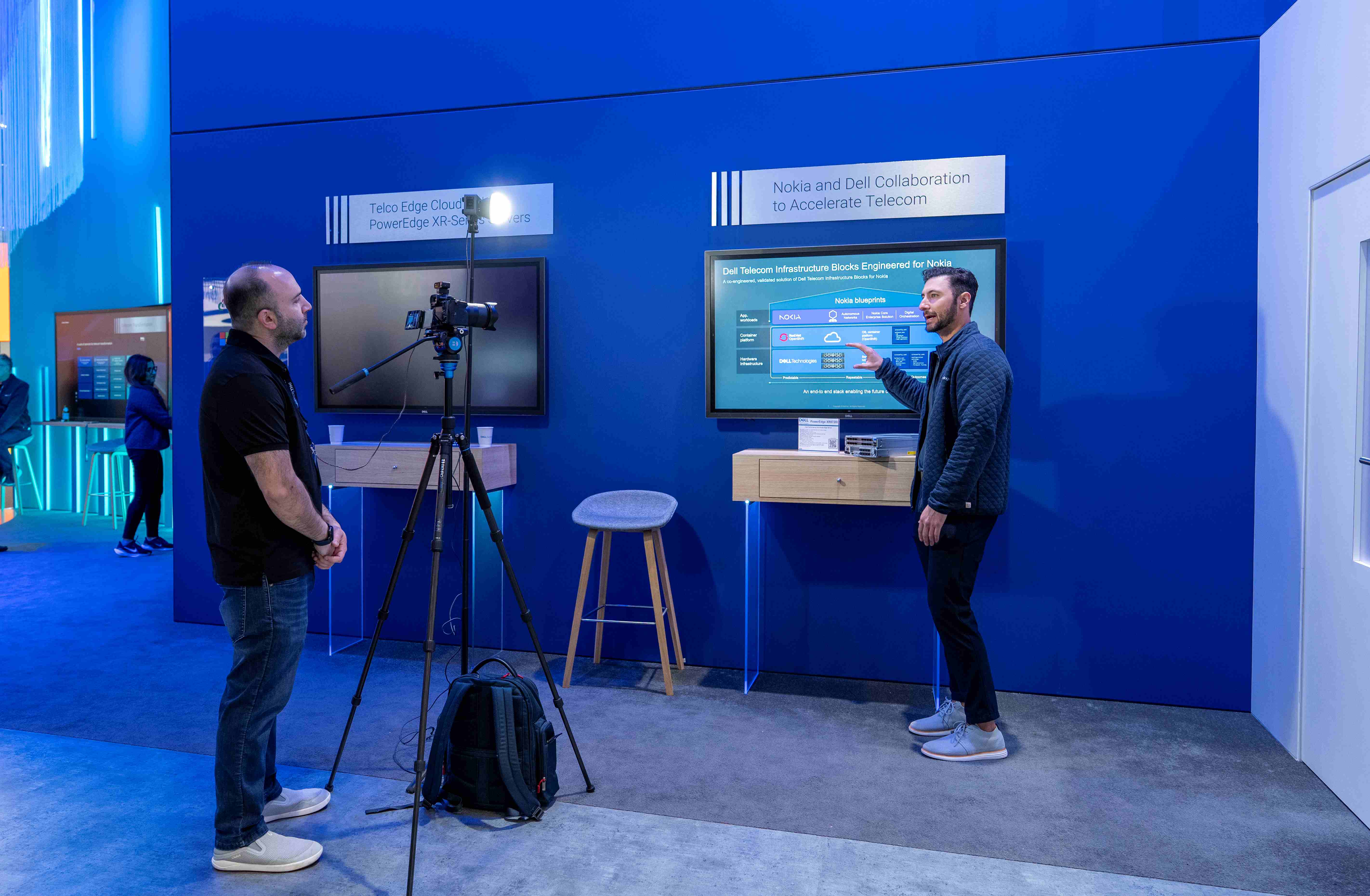 Nokia and Dell demonstration of how Nokia and Dell work together in different fronts to enable modern Telecom evolution at MWC 2026 in Barcelona